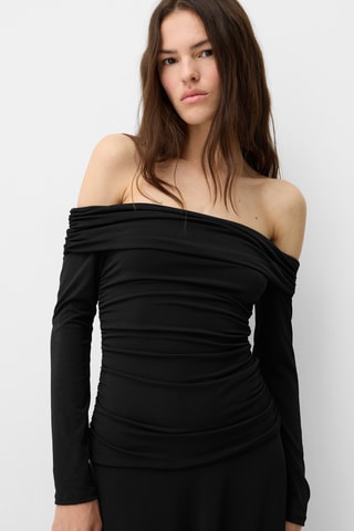 Vestido midi - Negro