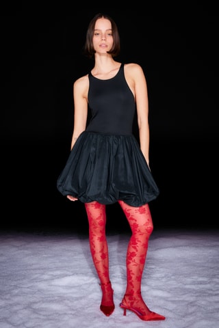 Vestido globo - Negro