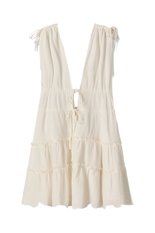 Vestido evasé - Crudo