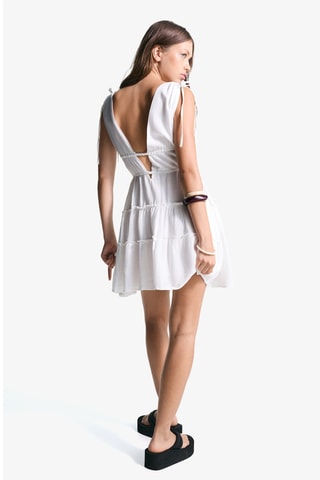 Vestido evasé - Crudo