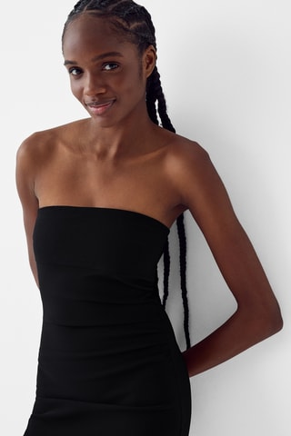 Vestido bustier - Negro