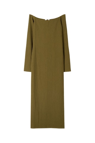 Vestido de tubo - Caqui