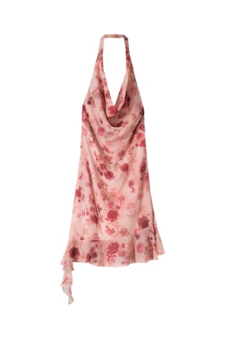 Vestido drapeado - Rosa