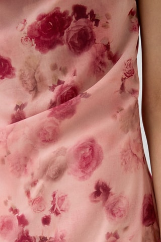 Vestido drapeado - Rosa