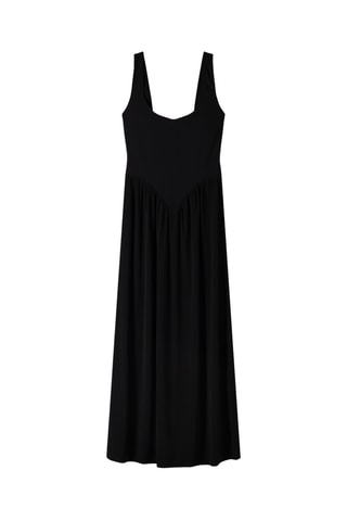 Vestido evasé - Negro