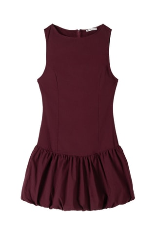 Vestido de talle bajo - Burdeos