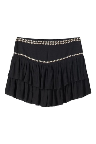 Falda avolantada - Negro