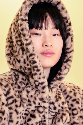 Chaqueta con capucha - Marrón