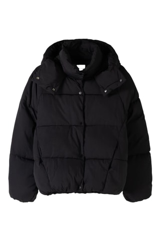 Anorak con capucha - Negro