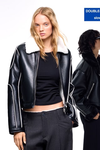 Chaqueta reversible - Negro