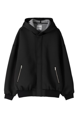 Chaqueta con capucha - Negro
