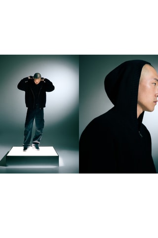 Sudadera con capucha - Negro