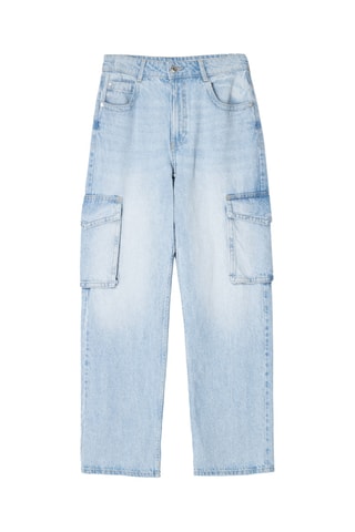 Vaquero cargo - Azul claro