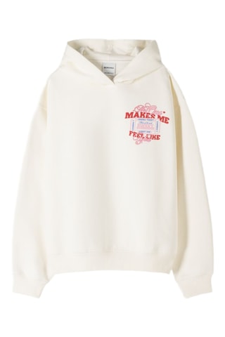 Sudadera con capucha - Crudo