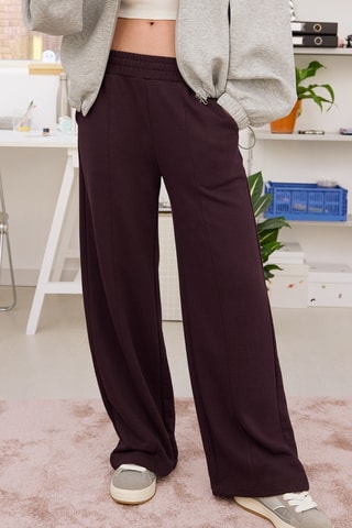 Pantalón wide leg - Burdeos