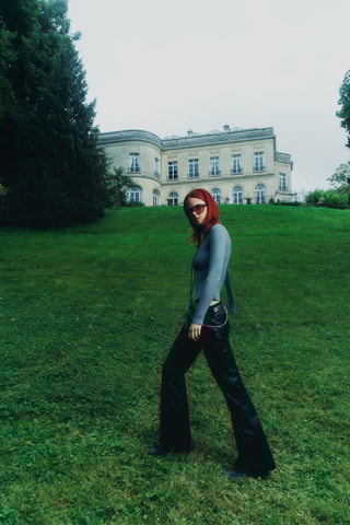 Pantalón flare - Negro