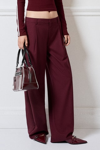 Pantalón baggy - Burdeos