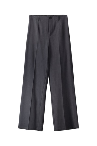 Pantalón wide leg - Gris oscuro