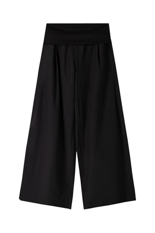 Pantalón wide leg - Negro