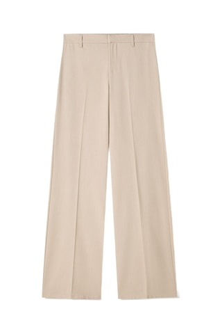 Pantalón wide leg - Beige