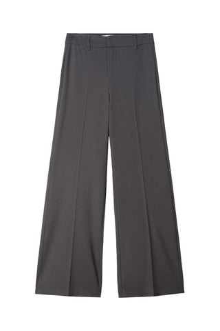Pantalón wide leg - Gris oscuro