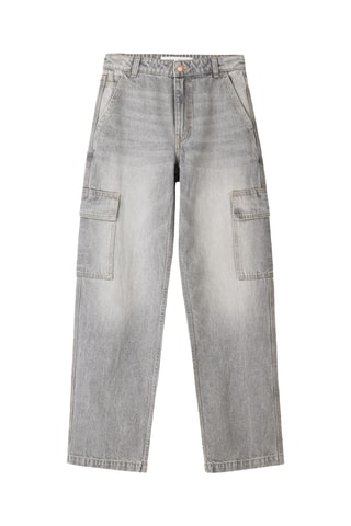 Vaquero cargo - Gris claro