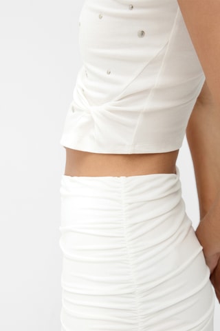 Camiseta cropped - Crudo