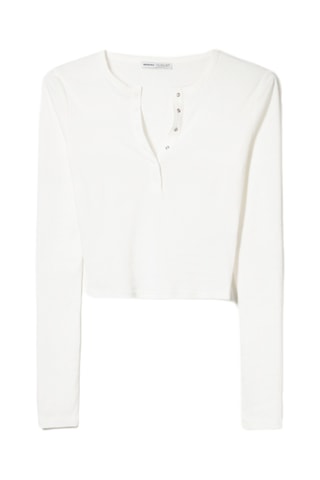 Camiseta cropped - Blanco