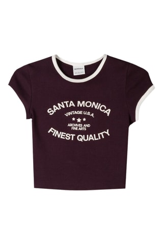 Camiseta cropped - Violeta