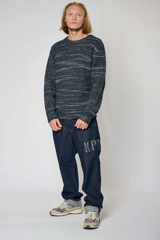 Maglia Baros - Blu e beige