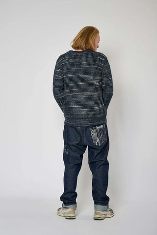 Maglia Baros - Blu e beige