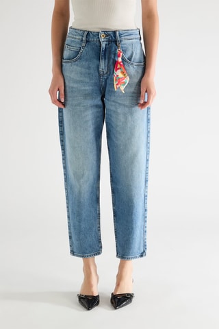 Jeans mom Brena - Celeste
