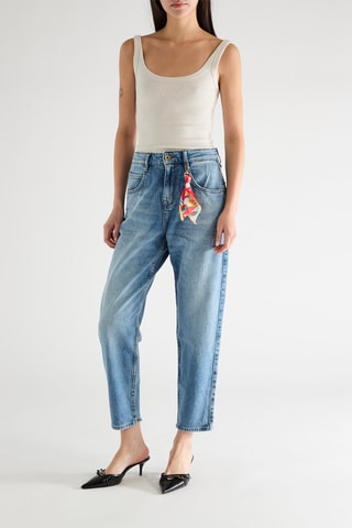 Jeans mom Brena - Celeste