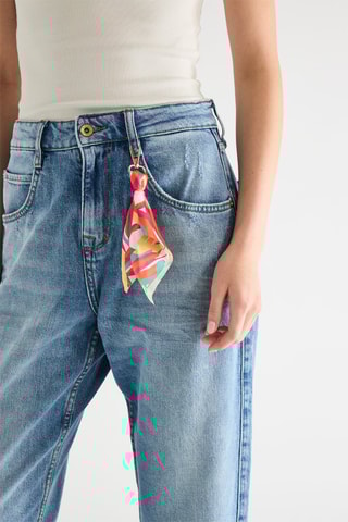 Jeans mom Brena - Celeste