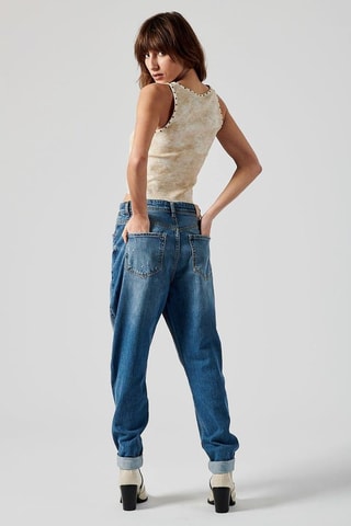 Jeans boyfriend Emi  - Blu