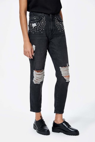 Jeans slim 7/8 Venum - Nero