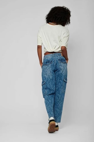 Jeans cargo 7/8 Bago - Blu