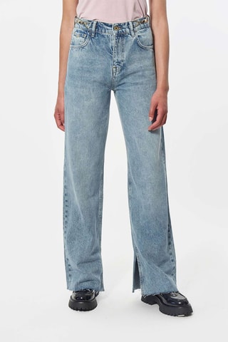 Jeans wide legs Viola - Blu