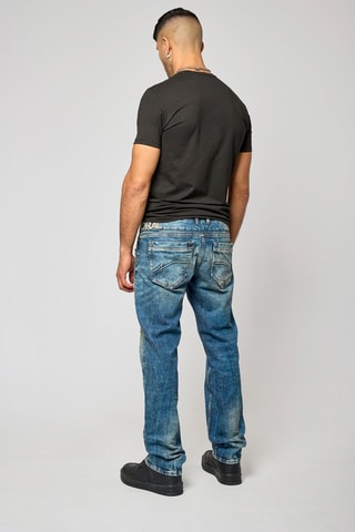 Jeans straight scoloriti Toby  - Blu