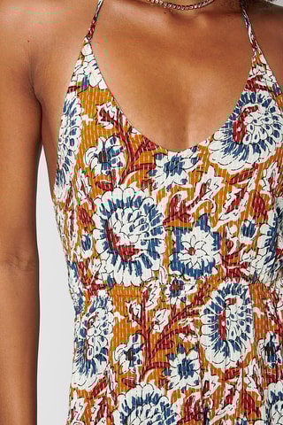 Abito lungo schiena scoperta Sanda - Miele