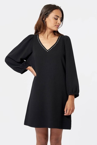 Abito a trapezio - Nero