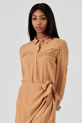 Abito a camicia Cobo - Beige