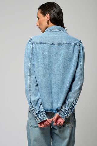Camicia in jeans Mabel - Blu scolorito