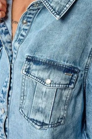 Camicia in jeans Mabel - Blu scolorito