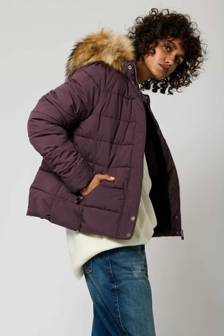 Piumino matelassé regular Mabby - Viola