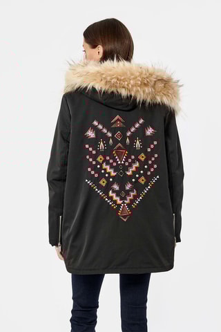 Piumino con cappuccio Pytta - Nero