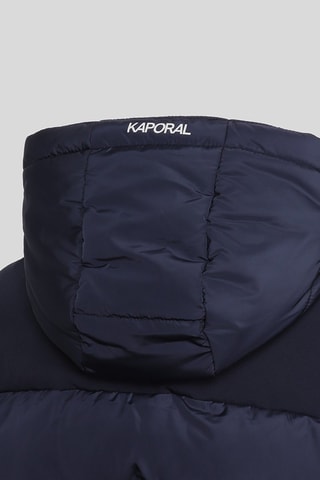 Piumino senza maniche con cappuccio Mex - Blu