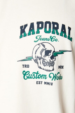 T-shirt regular in cotone bio Vitus - Bianco