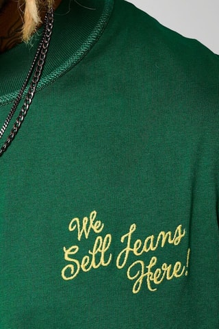 T-shirt oversize in cotone bio Kim  - Verde