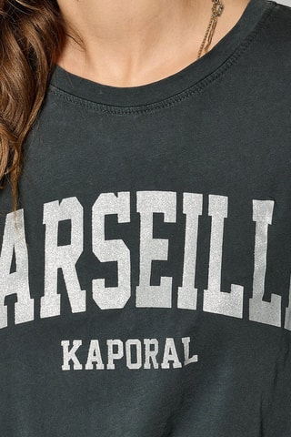 T-shirt oversize in cotone bio Sassy - Nero